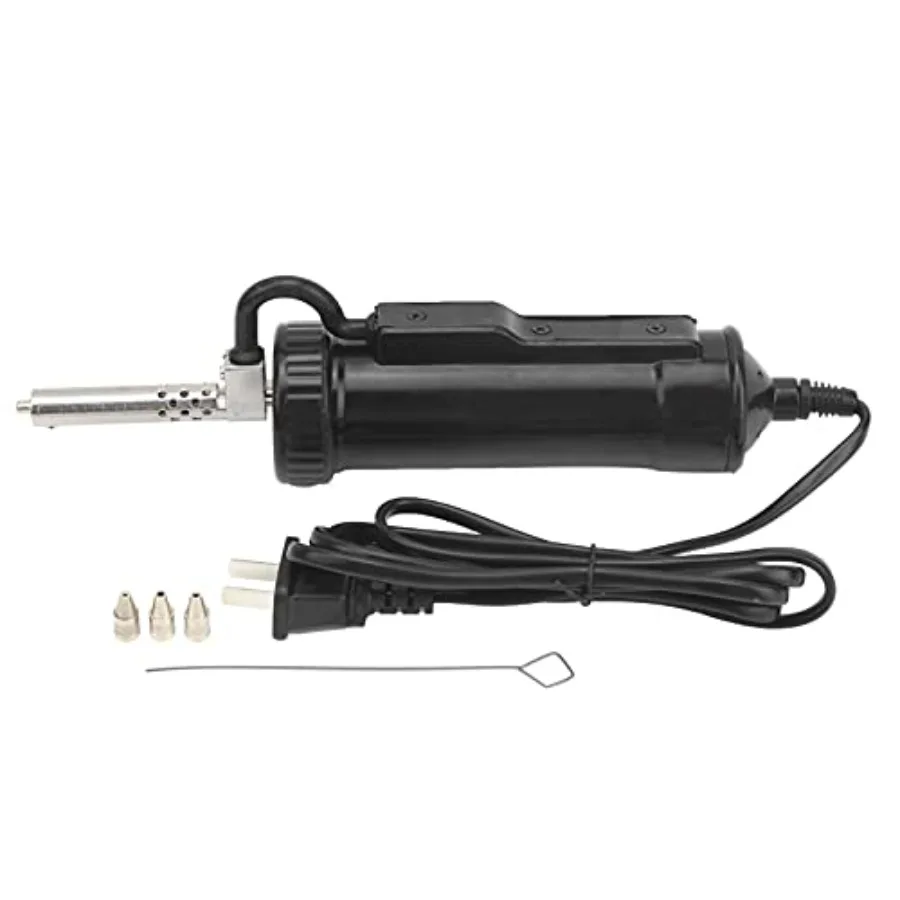 

Electric Solder Sucker 30W Automatic Desoldering Pump with Vacuum Suction 3 Nozzles 1.0mm 1.5mm 2.5mm Tin Suction Device for Ti