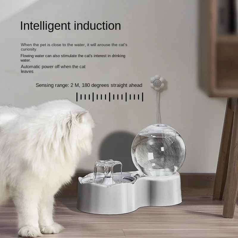 

Новый фонтан для воды для кошек, собака, немая поилка с датчиком движения, автоматический циркулирующий диспенсер для воды, фильтры, кормушка