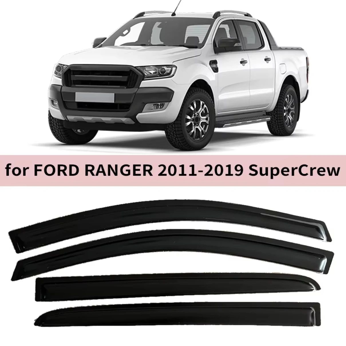 

Для FORD RANGER T6 PX SuperCrew 2011 2012 2013 2014 2015 2016 2017 2018 2019 ветрозащитные дефлекторы дождевики дверной вентиляционный оконный козырек