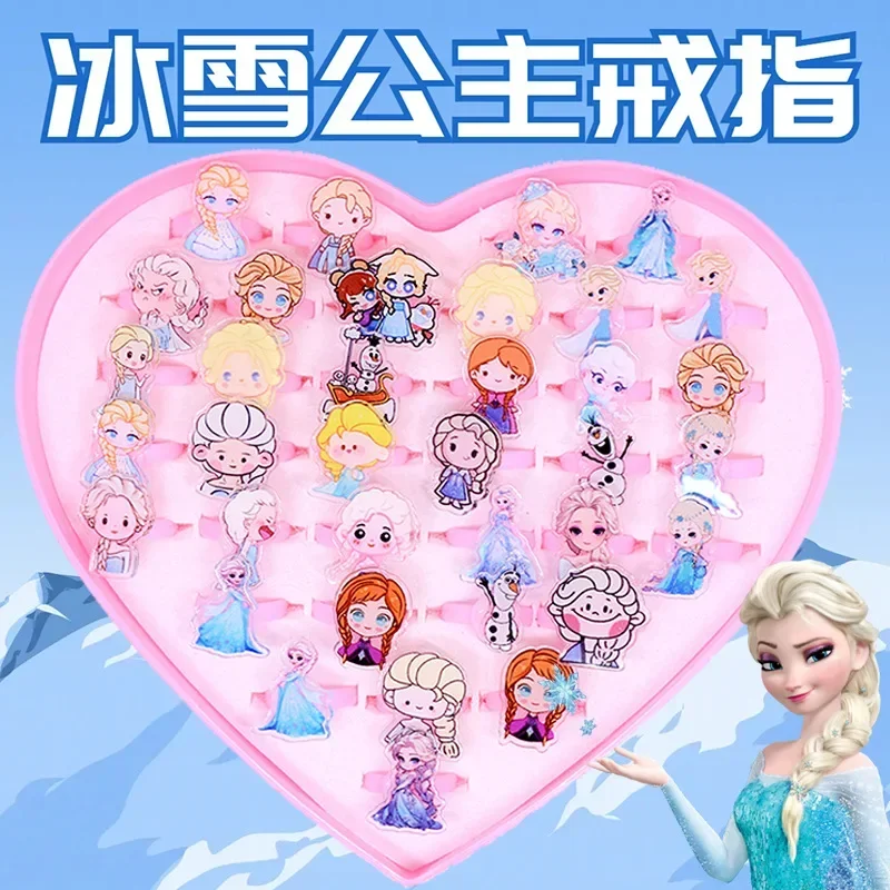 

Disney Children's Rings Frozen Princess Elsa Boys and Girls Cartoon children Rings Toys Kindergarten Gifts