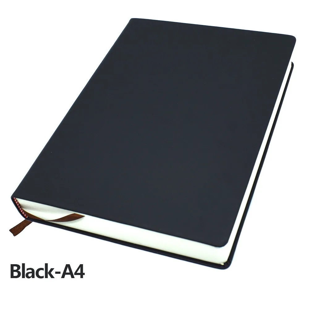 สมุดสเก็ตช์ A4/A5/A6 330 แผ่น หน้ากระดาษเปล่า สมุดจดบันทึกปกหนัง PU นุ่ม หนาพิเศษ สมุดบันทึกไดอารี่