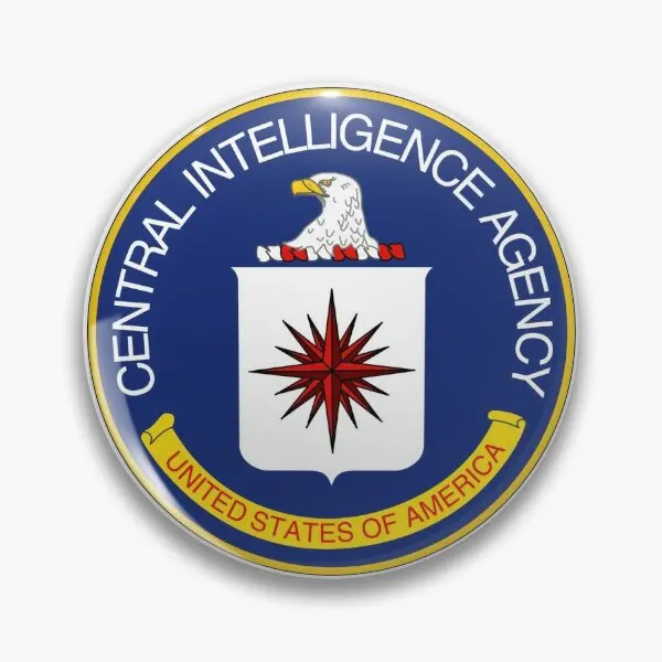 Seal Of The Cia Soft Button Pin Lapel Pin Hat Clothes Decor Cartoon Gift Lover Fashion Funny Women Collar Jewelry Cute Metal