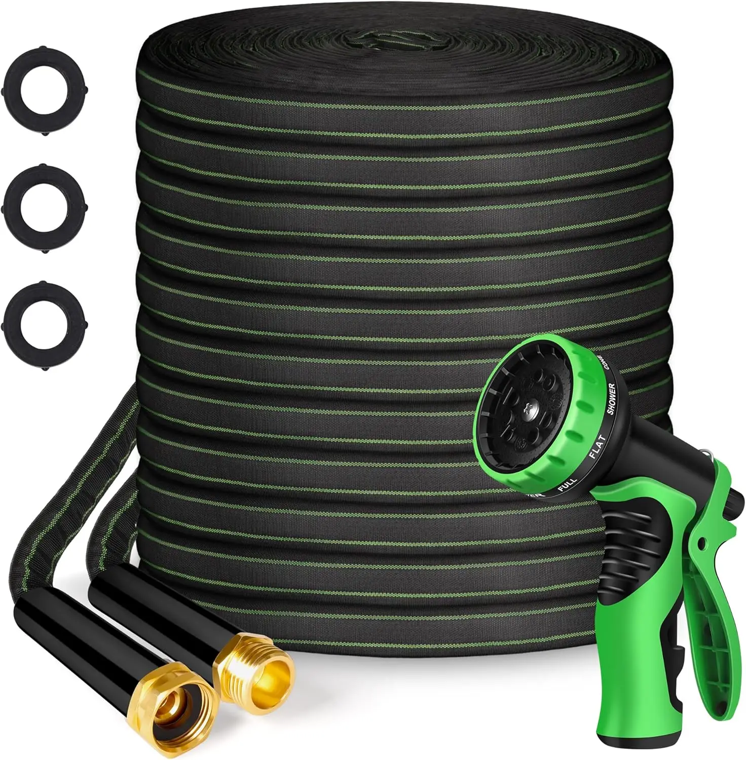 

Гибкий садовый шланг длиной 30 метров, высокопрочный, не перегибается, герметичный, легкий, с алюминиевыми фитингами 3/4 дюйма