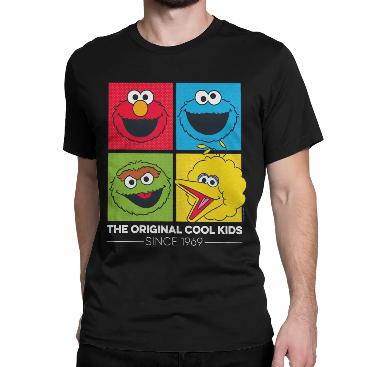 Men Women Sesames Streets Cookie Monster The Original Cool T Shirts Cotton Clothes Vintage Tee Shirt Summer T-Shirts