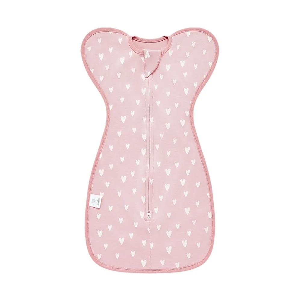 

Surrender Style Cotton Baby Sleeping Bag Thin Fabric Zipper Newborn Sleep Sack Hugging Design Anti-startle Blanket Newborn Stage