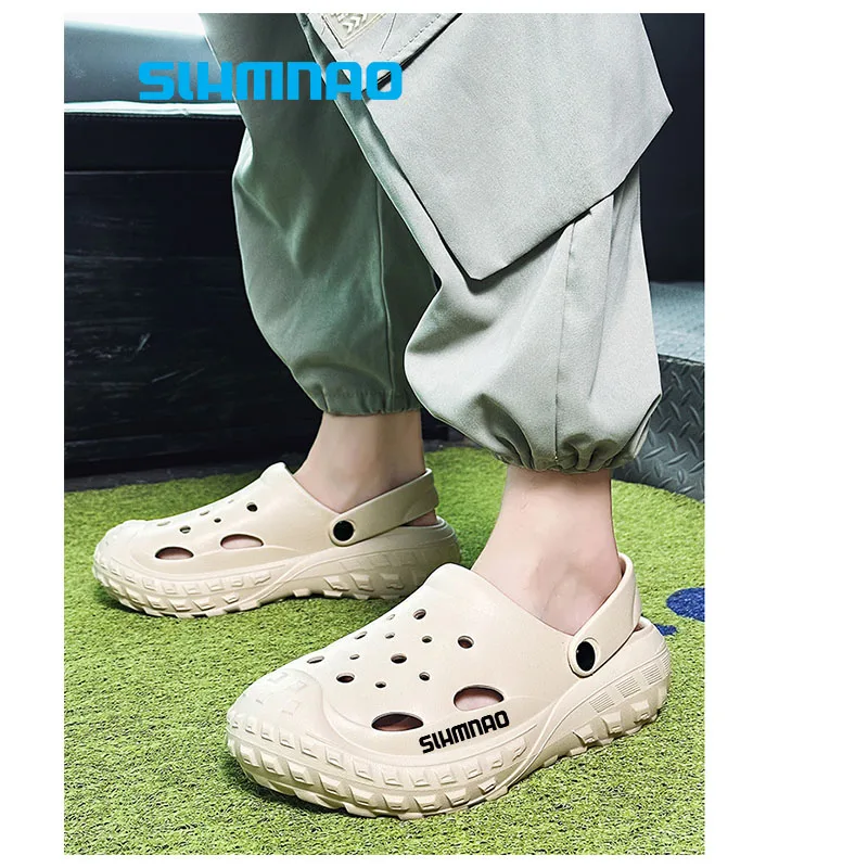

Summer men's shoes are fashionable, non slip, portable, breathable beach sports sandals, casual outdoor hiking and fishing shoes