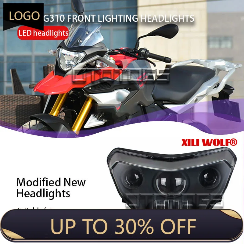 

2016-2023 LED Low/High Beam (W/Angel Eyes DRL) Assembly Kit and Replacement Headlights for BMW G310GS G310R