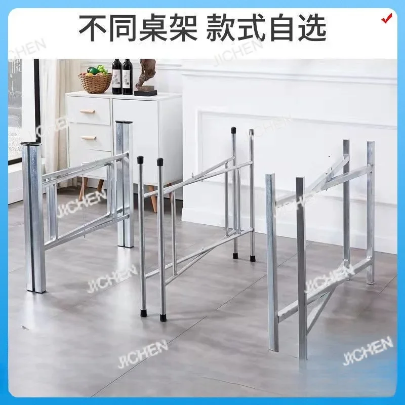 

HZ New Square Bracket Folding Table Legs Round Thickened Round Table