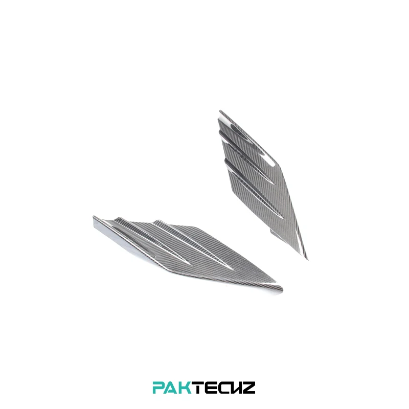 Paktechz Dry Carbon Fiber Body Kit Side Air Intake Trims for Ferrari F8 Tributo Spider