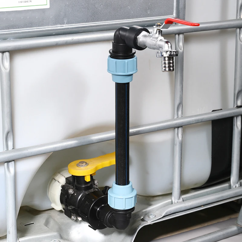 

1pcs Ton Bucket Connector For Water Intake Garden Hose Connector Accessories Elbow Ton Bucket For Gardening Supplies