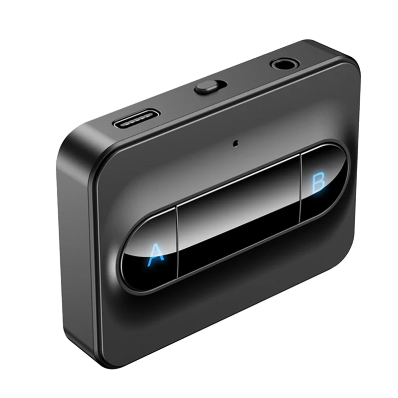 

AY14-Bluetooth 5.0 аудио передатчик 3,5 мм AUX стерео беспроводной адаптер с низкой задержкой Connect 2 наушники для ТВ ПК Box