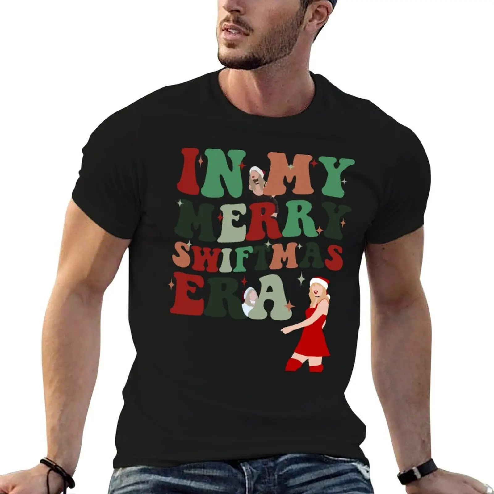 

In My Merry Swiftmas Era Shirt, Swiftmas Shirts T-Shirt t shirt man luxury man t shirts for men printed t shirts for man T-Shirt