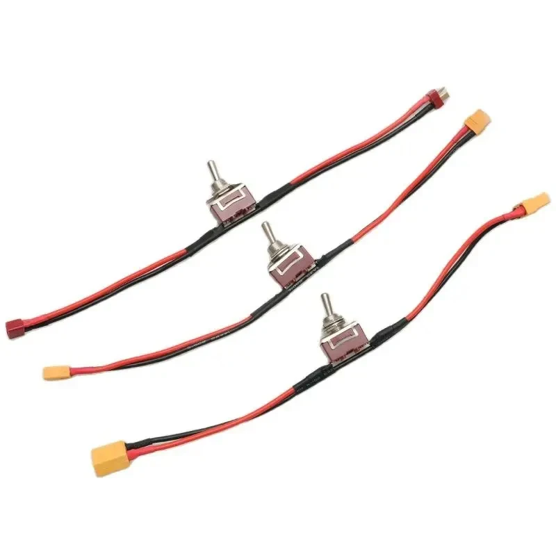 

Сильноточный переключатель, 2 шт., силиконовый провод 14AWG с разъемом XT60/XT90/T, контроллер включения и выключения питания для модели радиоуправляемого самолета/дрона