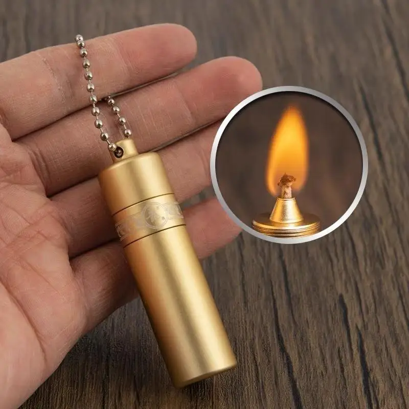 Aluminum Alloy Explosion-proof Lamp Metal Alcohol Lamp with Wick Mini Portable Lamp