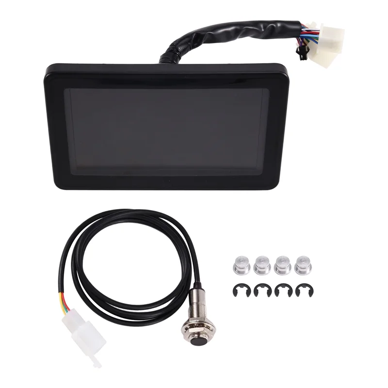 Universal Motorcycle LCD Display Cluster For 1, 2, 4 Cylinder Motorbike Replaceable Speedometer Multi-Function Instrument-A97E