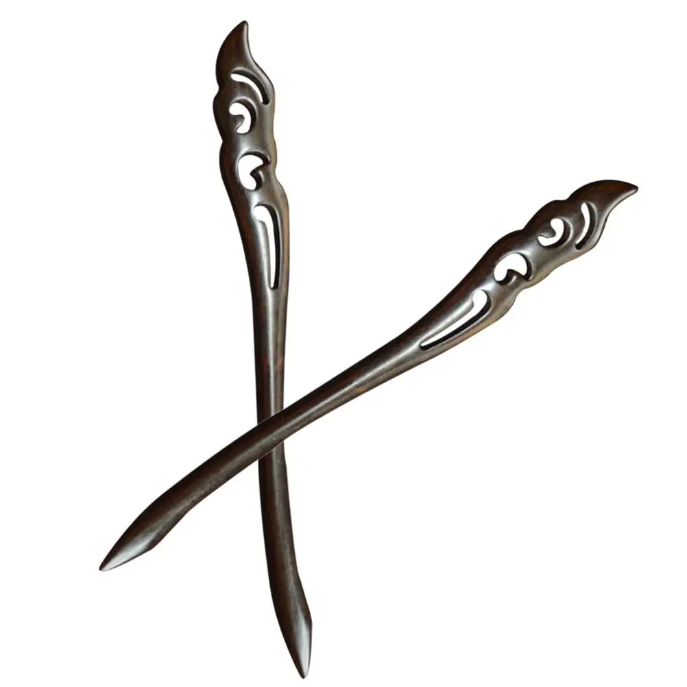 

2 Pcs Hairpin Retro Vintage Chignon Hairpin Decorative Women Chignon Chopsticks Smooth Handmade Hairstyle Gift