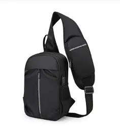 Bolso de pecho de tela Oxford de gran capacidad para hombre, bandolera de viaje al aire libre, mochila de un hombro