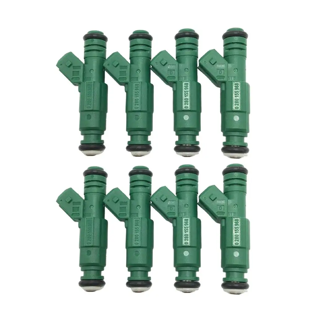 Set of 8 Auto Car Fuel Injector Nozzles Replacement 0280155968 Fits for Bosch for Chevy 0280150558 9202100