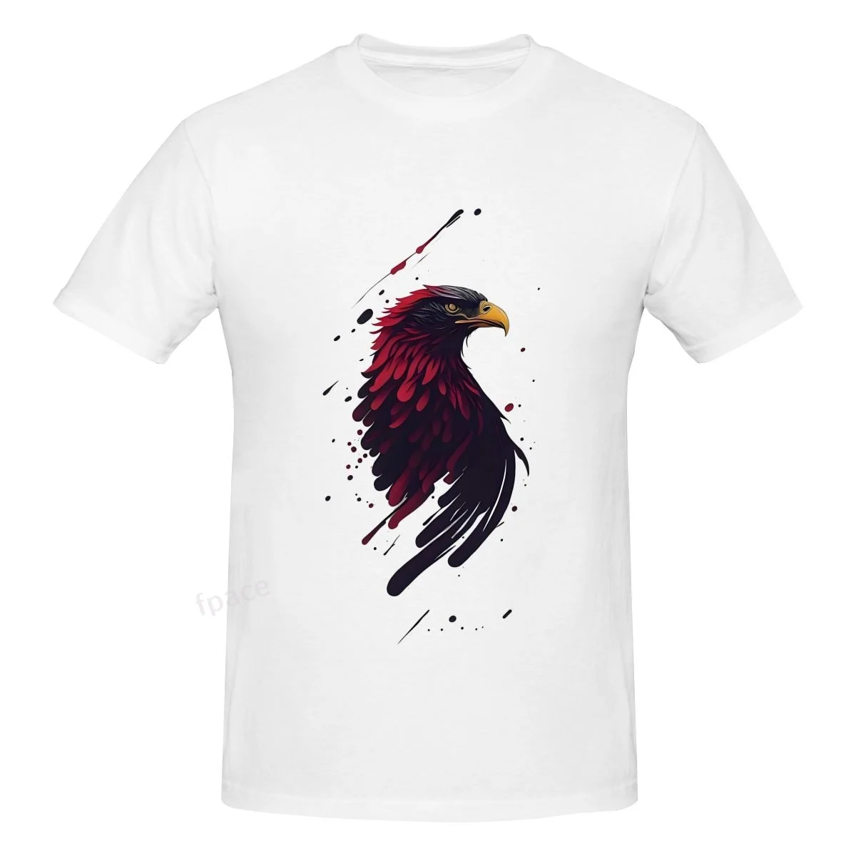 

FREEDOM Like An Eagle Casual Cotton Summer Men Clothing Tops Men's Basic Short Sleeve T-Shirt