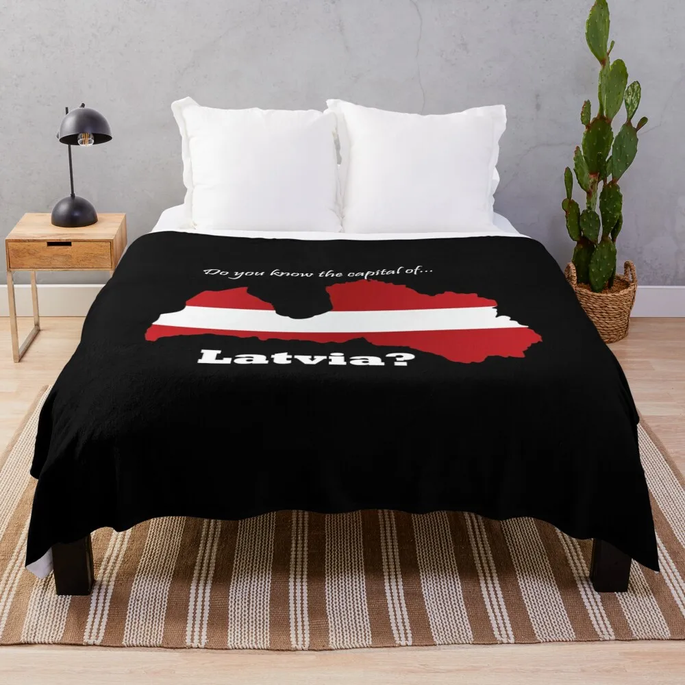 

Вы знаете этих столица Латвии Футболка Country Specific Throw Blanket Retros Покрывала Одеяла