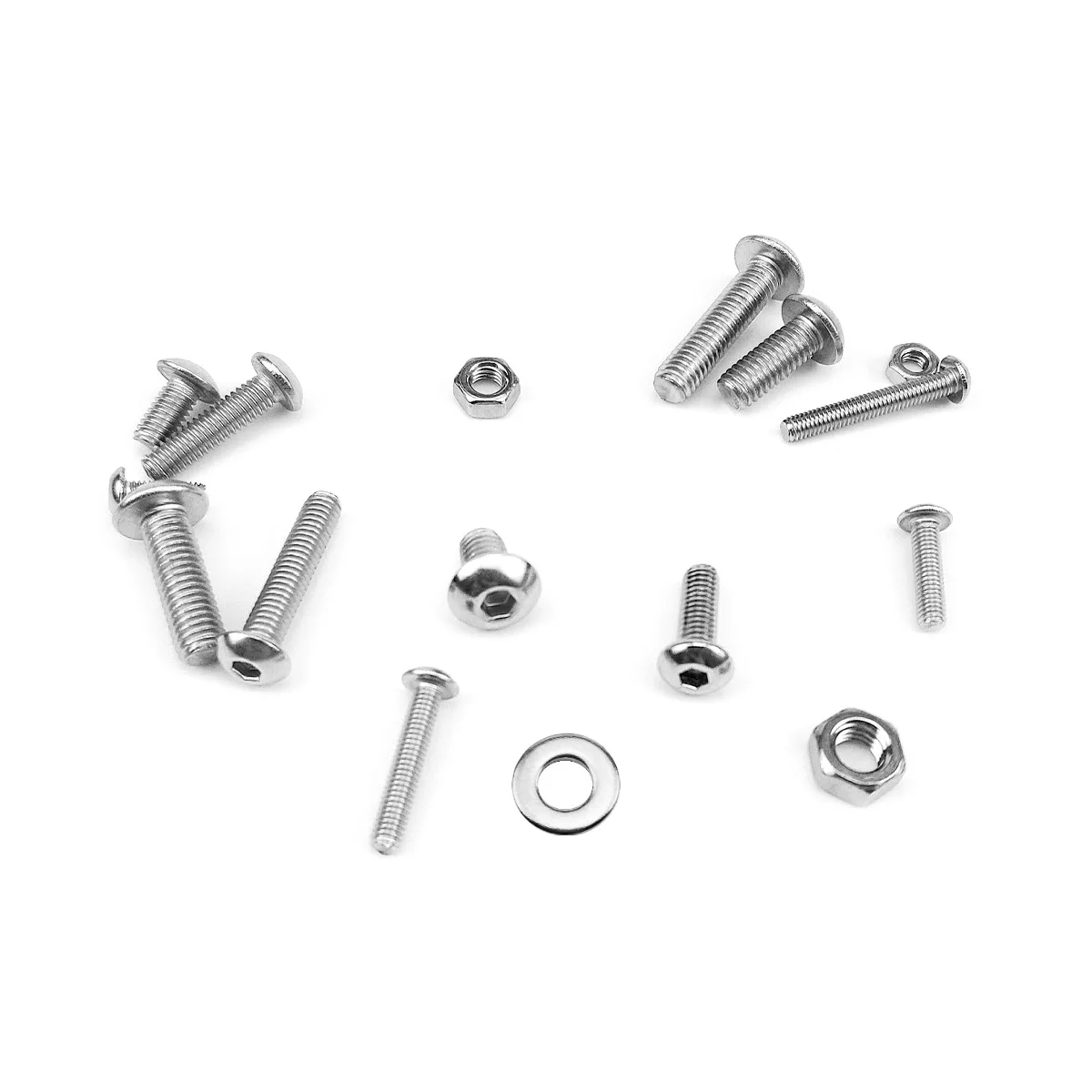Picture 7: 520pcs M3 M4 M5 M6 Metric Screw Assortment Kit 304 Stainless Steel Hex Socket Head Cap Screws Bolts Nuts with Hex Wrench