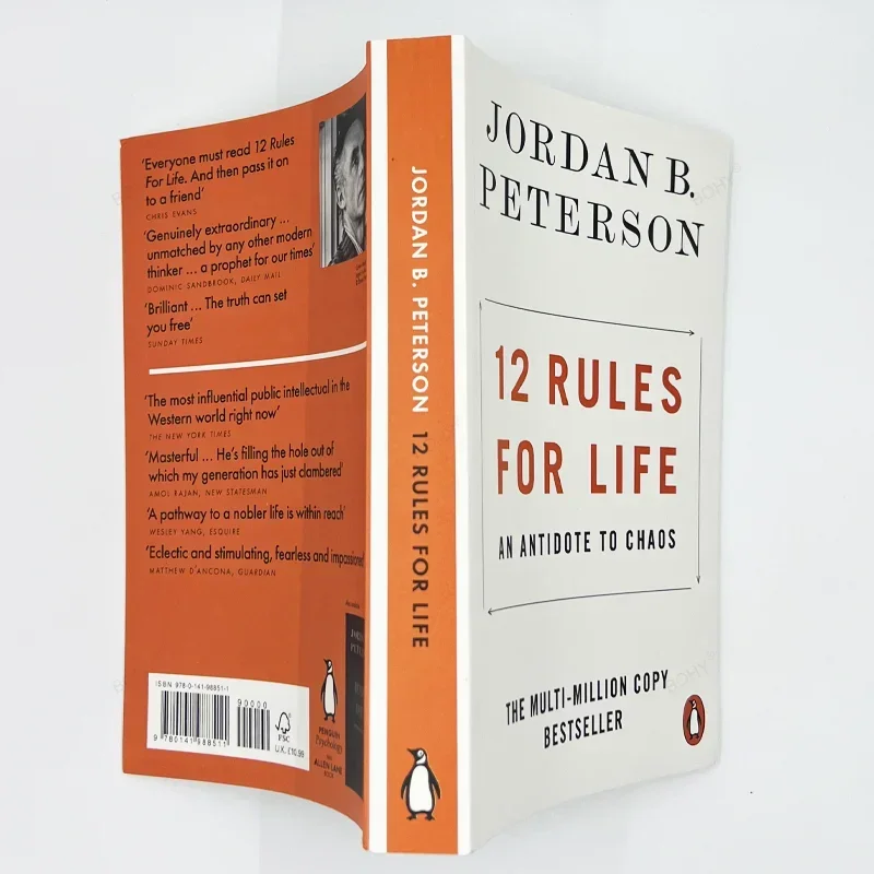 

12 правил жизни: An Antidote To Chaos Книги для чтения на английском языке Jordan B. Peterson Book в мягкой обложке