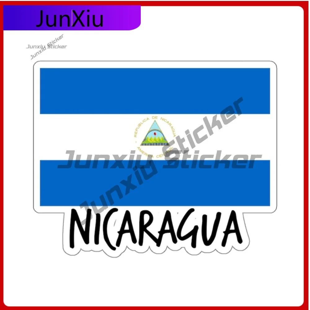 

Nicaragua Flag Stickers Patriotic Gift Decoration Bumper Bodywork Windshield Guitar Suv Motorcycle Travel Luggage Tag X 500 Moto
