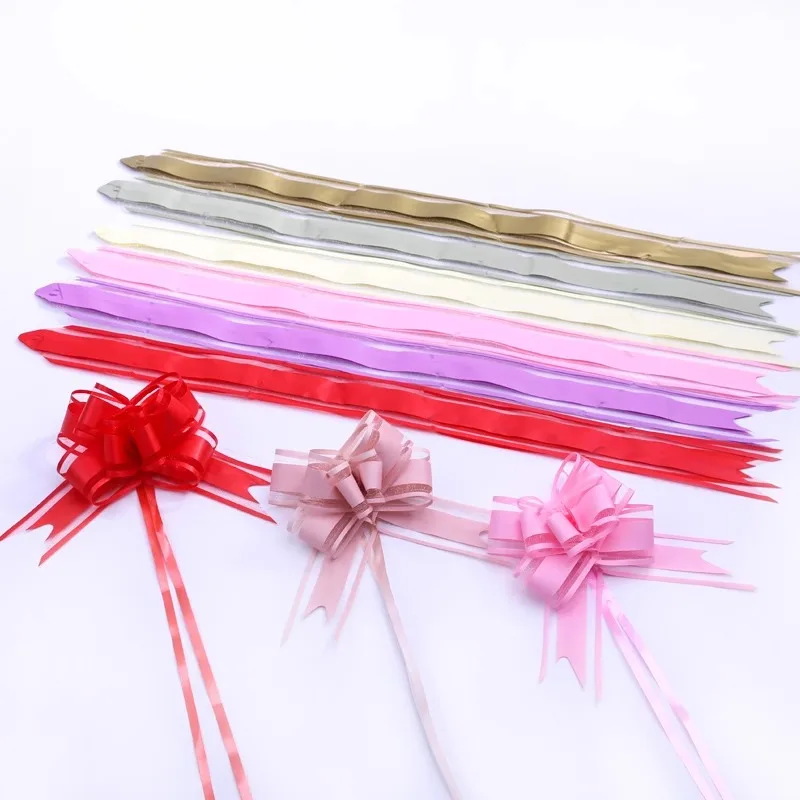10/50/100Pcs Gifts Ribbons Bows Polychrome