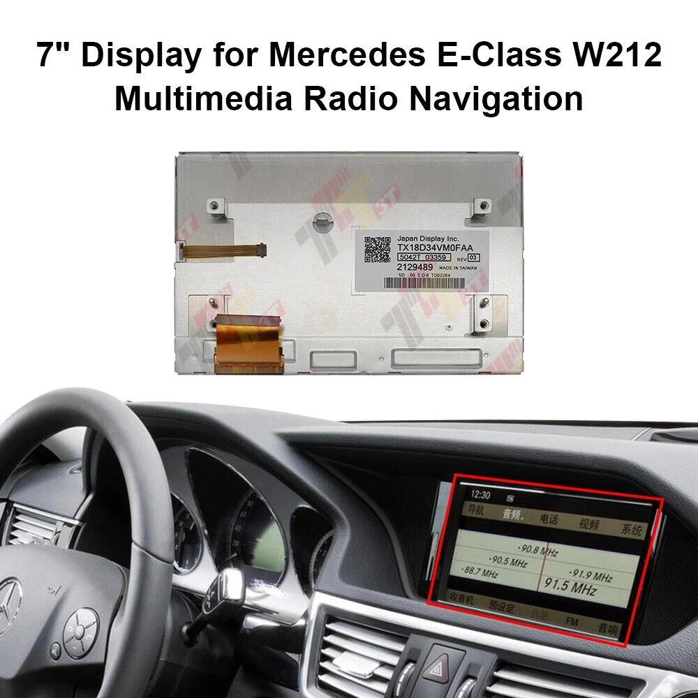 

LCD Display 7" Display for Mercedes E-Class W212 Multimedia Radio Navigation