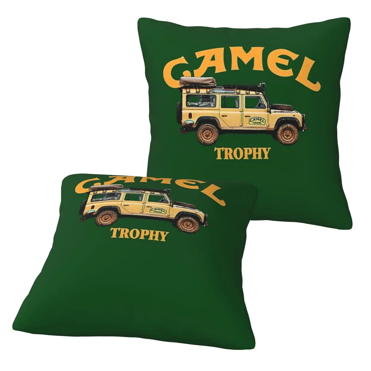 Camel Trophy Defender 110 2 pcs Square Pillowcase Pillow Cover Cushion Decor Comfort Throw Pillow for Home Bedroom