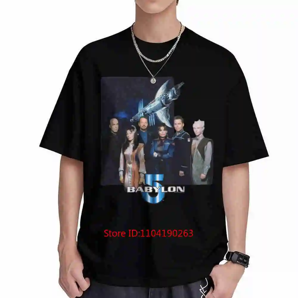 Babylon 5 1998 Sci-Fi Short Sleeve Tee 100% Cotton T-Shirt