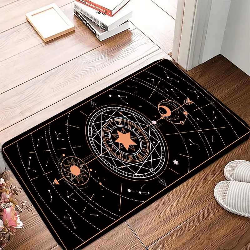 Magic Star Array Starflower Printed Non-slip bathroom carpet shower mat home decoration kitchen bedroom living room door mat