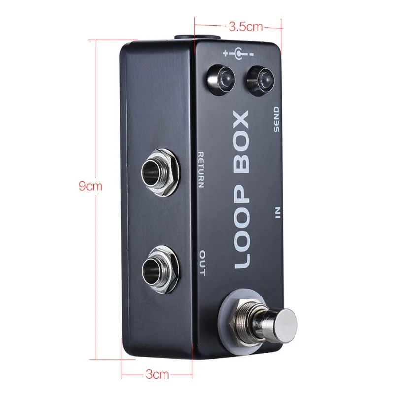 Mosky Loop Box Guitar Effect Pedal Mini Looper Effect Guitar Send Return Effect Board Signal Controller