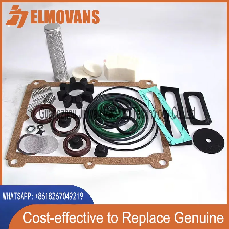 ELMOVANS Vacuum Pump Spare Parts Set of Seals fi for E2M40/E2M80/E2M175/E2M275 Genuine Seal Kit