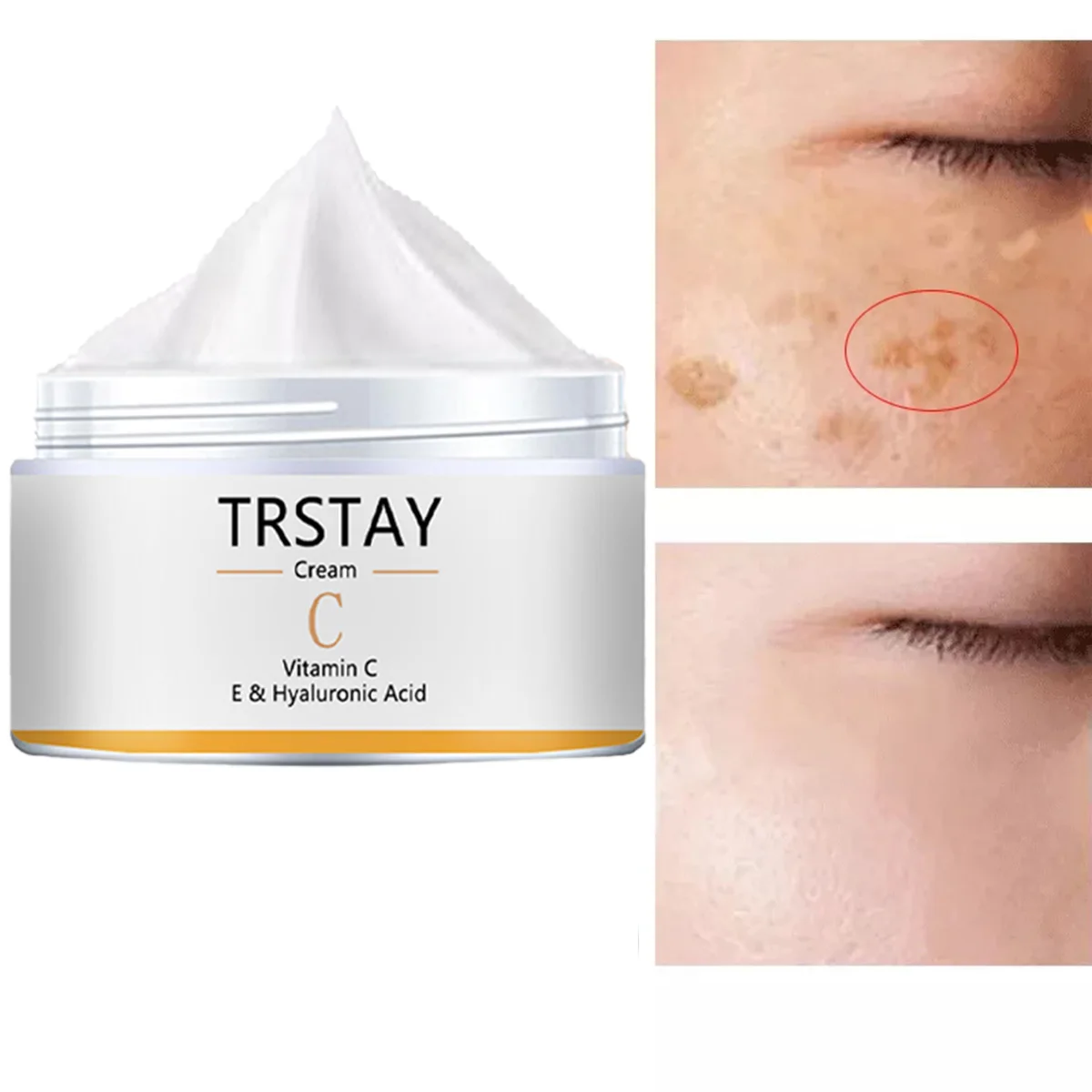 

TRSTAY Витамин CE и гиалуроновая кислота Увлажняющий крем для лица против морщин Антивозрастной отбеливающий уход за кожей для мам и детей