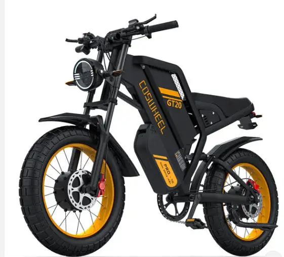 Coswheel GT20 Max Peak 2000 Motor E Bike 60V40AH Battery 65km/h Electric Bicycle 20 Inch Tire Mountain Off-Road Electric Bike image 6