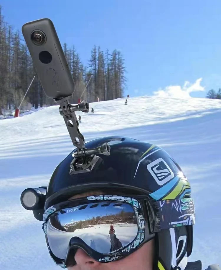 Adatto per accessori per fotocamere sportive GoPro DJI, estensione in metallo per piccole fotocamere, accessori per braccio di estensione per mini fotocamere