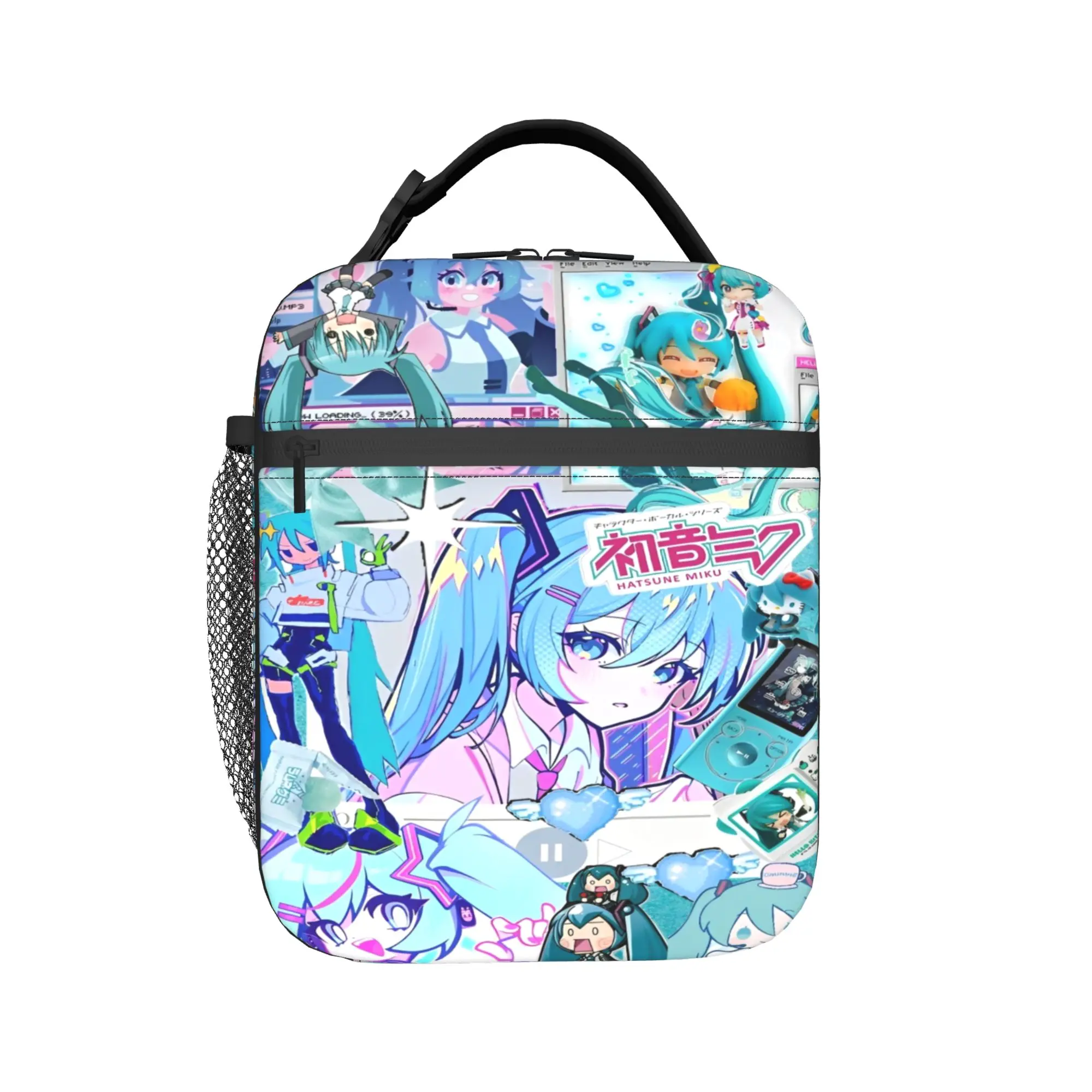 

Hatsune Miku singer music anime Thermal Insulated Lunch Bag for School Reusable Food Bag Container Cooler Thermal Lunch Boxes