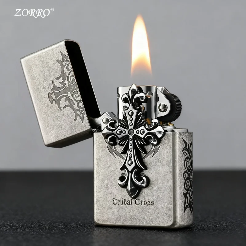2025 New Zorro Classic Petrol Lighter, with A Variety of Engraving Options, Smoking Accessories, Men's Gifts Lighter Gadget