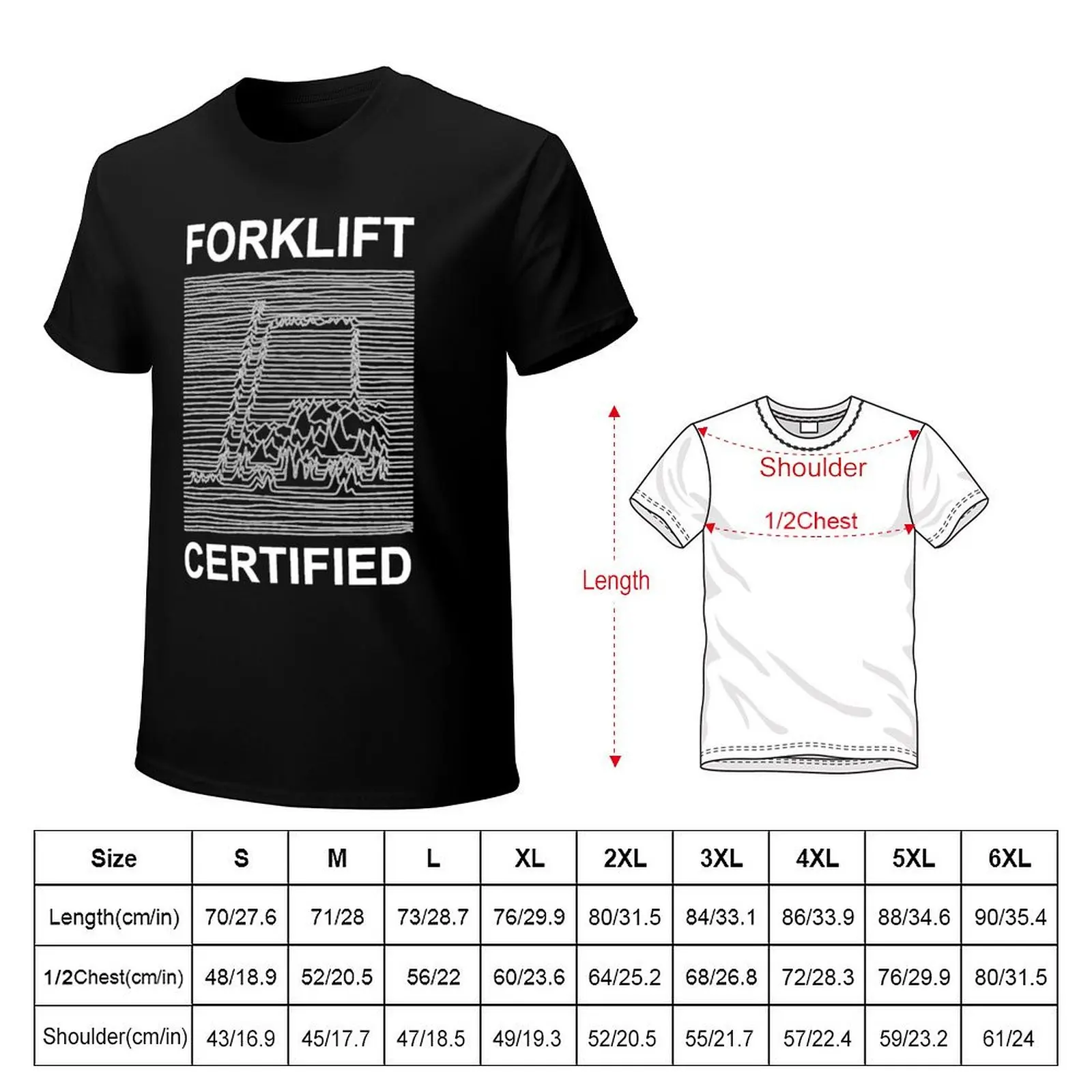 Forklift Certified Division T-Shirt Everyday Wear Basic Short Sleeve Top
