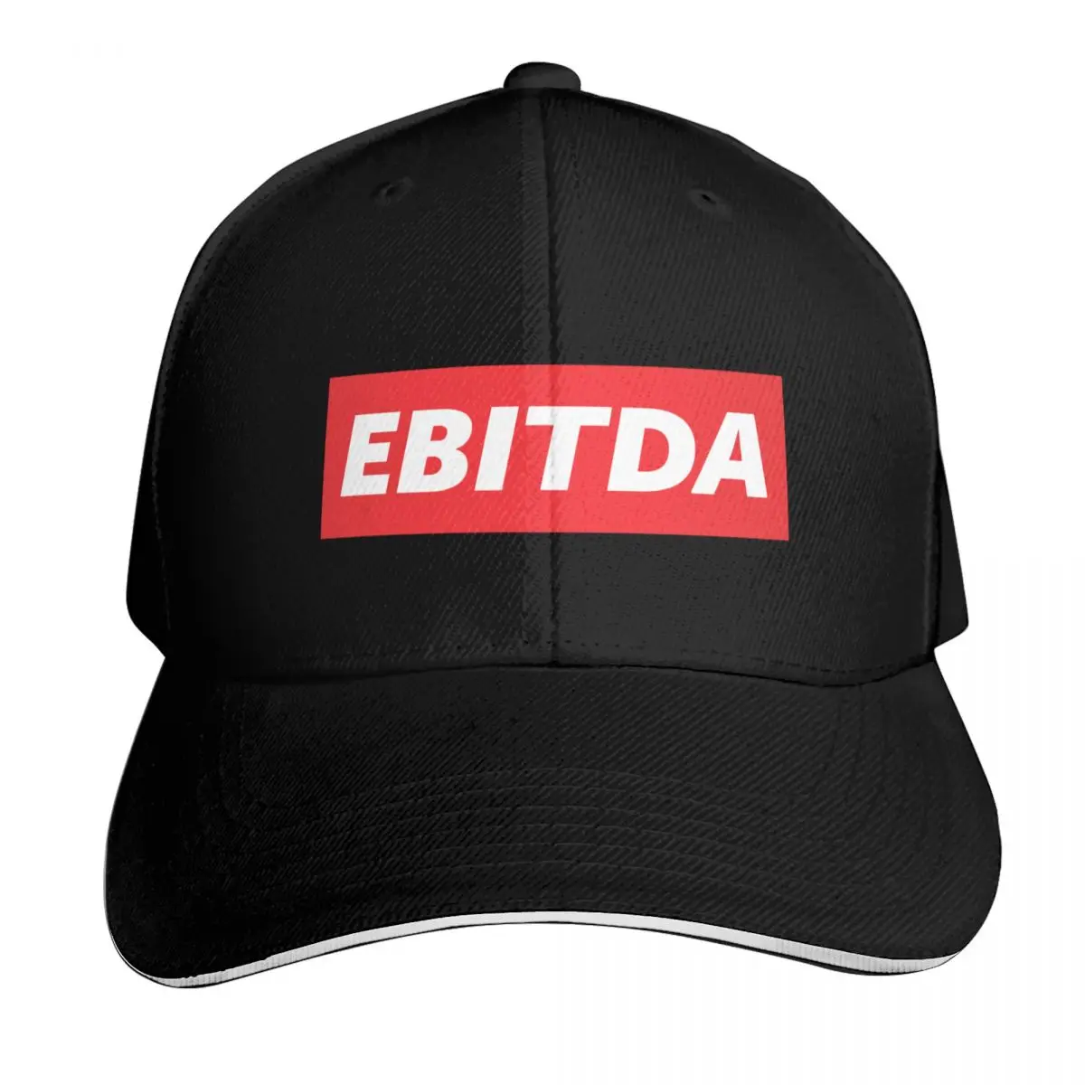 EBITDA Finance Baseball Cap Six Panel Structured Crown Sun Protection UPF 50+ Breathable Mesh Back