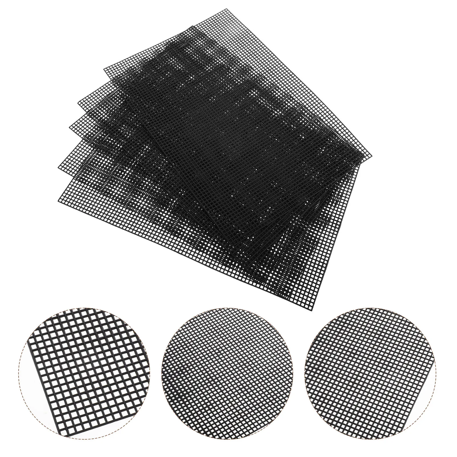 

5 Pcs Cross Stitch Plastic Sheet Diy Embroidery Fabric Canvas Stitching Cloth Supplies Embroidered Craft