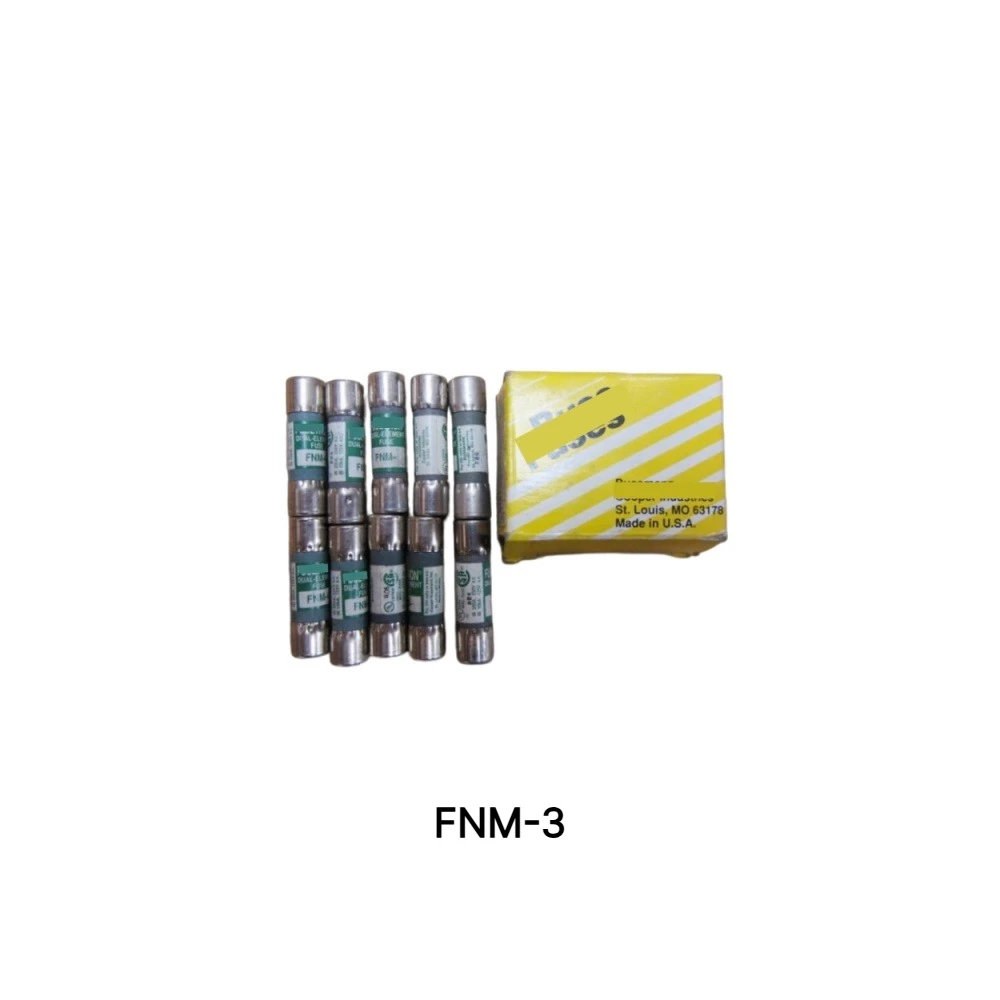 FNM-3 Time Delay Cartridge Fuse 3A 250VAC Circuit Protection 1PCS OEM