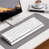 EWEADN Wireless Mechanical Keyboard, Tri-Mode, High-looking, Portable, for Office, Home, Compatible with Laptops, Tablets, PCs