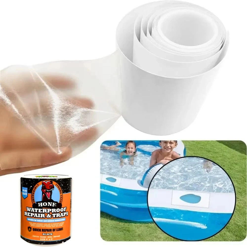 Tt 1 rolo kit de remendos de reparo tpu fita reparação remendos para tenda colchão de ar capa de chuva brinquedo inflável piscina flutuador