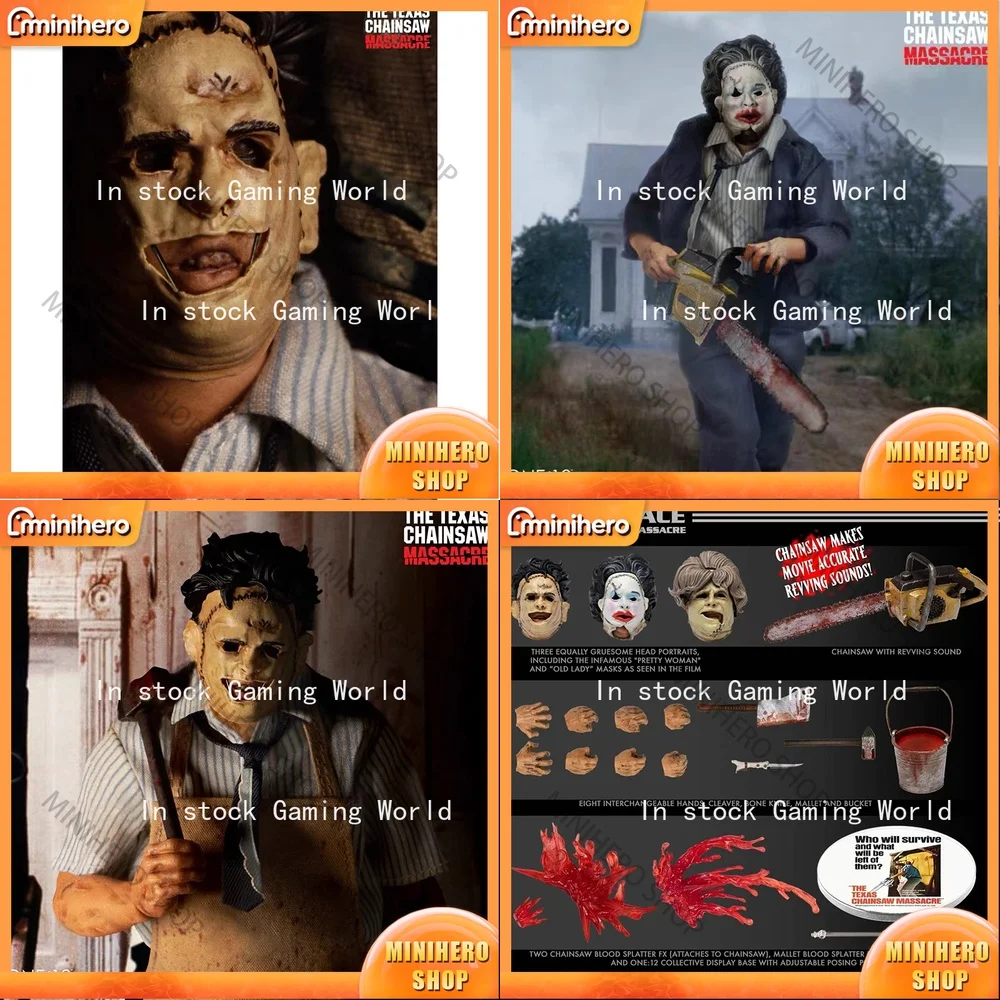 

В наличии: Оригинальная коллекционная фигурка MEZCO One 12 Scale Leatherface из фильма «Атака цепной пилой», модель для любителей хоррор-аниме