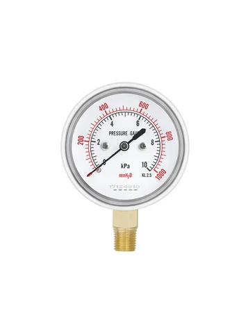 MAIRUIKESI Capsule Mirco Low Diaphram Pressure Gauges Manometer 2.5" bottom 4 5 6 10 15 16 20 25 30 40 50 60kpa/mmH2o  for gas