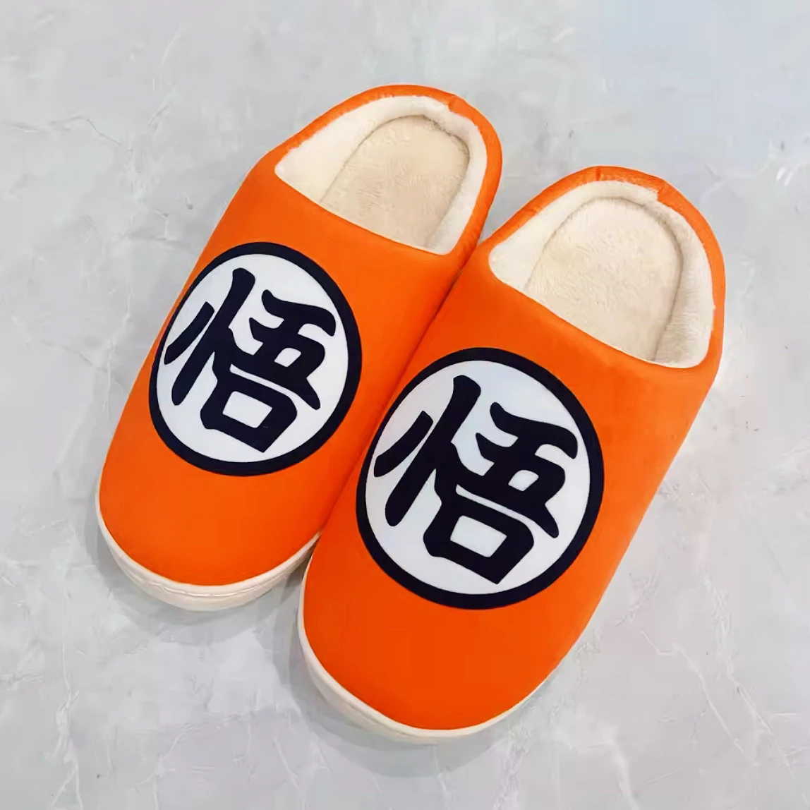 

Z Son Goku Cosplay Shoes Slippers Warm Plush Slippers Custom Made