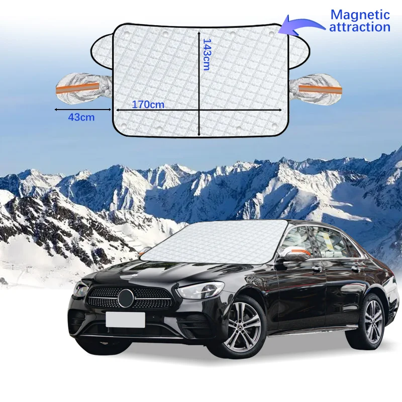 

Car Windshield Cover Magnet Winter Window Snow Shield Anti Frost Auto Front Window Snow Cover For Benz E level 23 style