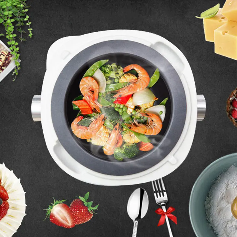 Yunlin Li Intelligent Automatic Robot Cooker with Electromagnetic Drum Cooking Pot for Fried Rice Home Appliance
